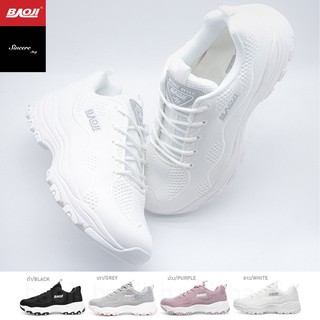 🔥 ผ่อน 0% 🔥 Baoji รองเท้าผ้าใบ รุ่น BJW738 (สีดำ, เทา, ม่วง, ขาว)