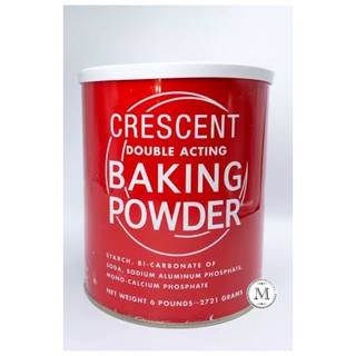 🍞 ผงฟู ตราพระจันทร์เสี้ยว Baking Powder Double Acting l Crescent ยี่ห้อนิยมของโรงแรมภัตตาคาร 2kg