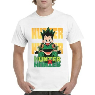 T-shirt  ใหม่ เสื้อยืด ผ้าฝ้าย 100% พิมพ์ลายการ์ตูน Hunter x Hunter คุณภาพสูง สําหรับผู้ชาย 2021S-5XL