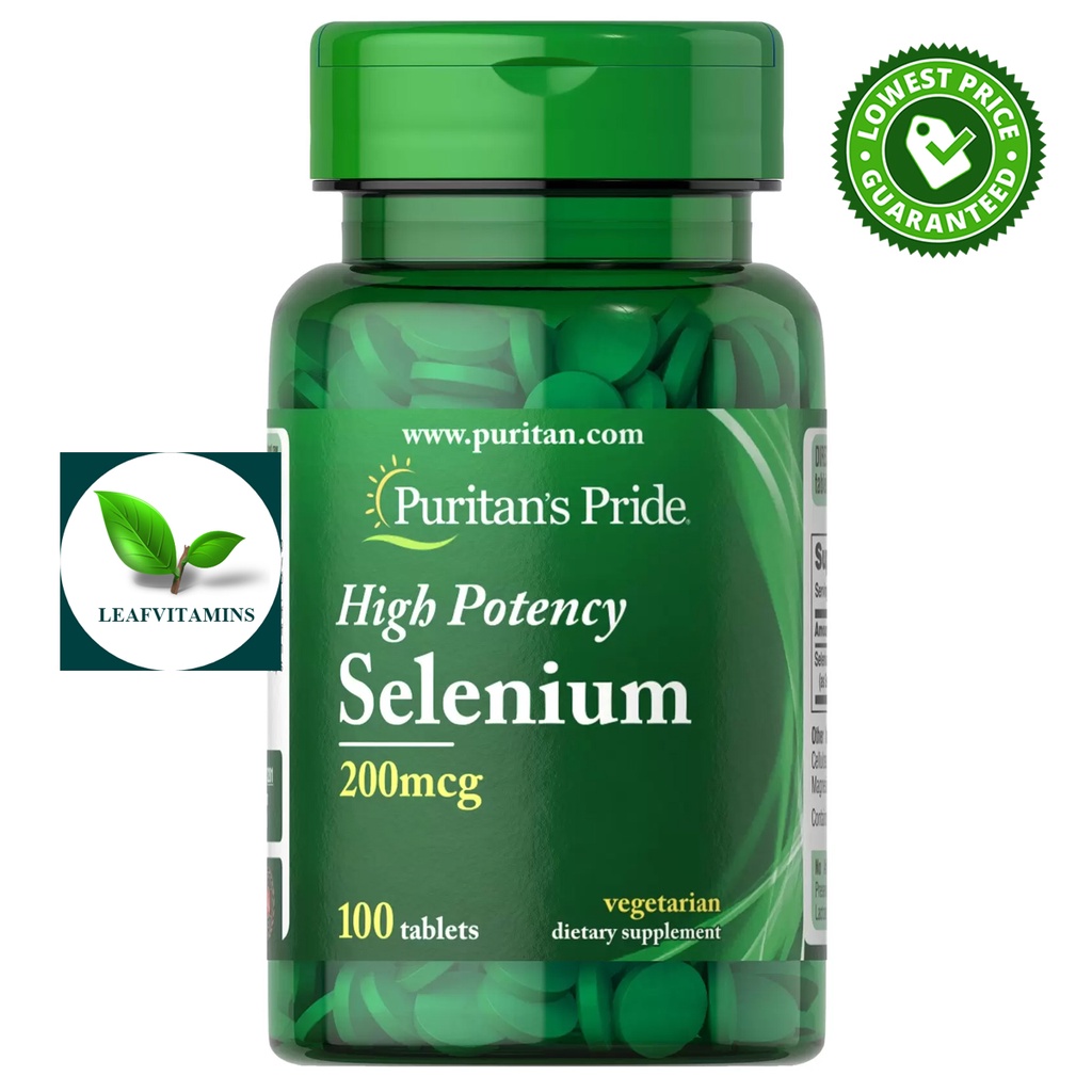 Puritan's Pride Selenium 200 mcg / 100 Tablets