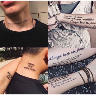 🌸Tattoo ชุด6 🦋แททูคำพูดแทนใจ 🦋แททูข้อความต่างๆ