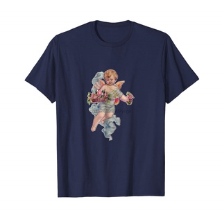 [S-5XL] เสื้อยืด พิมพ์ลาย Angelic cherub สไตล์วินเทจ คลาสสิก สําหรับผู้ชาย