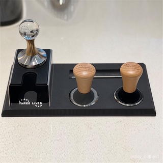 ที่วางแทมเปอร์ Tampers Mat Fluted กาแฟ Tampering Corner Mat Pad Anti-Skid Coffeeware Tamping Mat