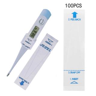100PCS Digital Thermometer Probe Covers Disposable Protector for Health Center  Protective Case