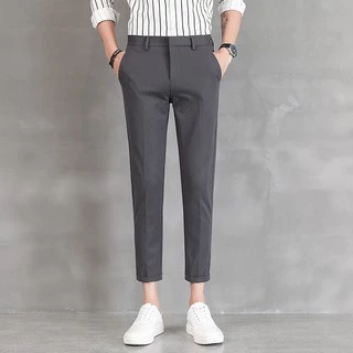 MNO.9 Pants men 6060 กางเกงสแล็คชาย 5 ส่วน สไตล์เกาหลี กางเกงทำงาน กางเกงนักศึกษา