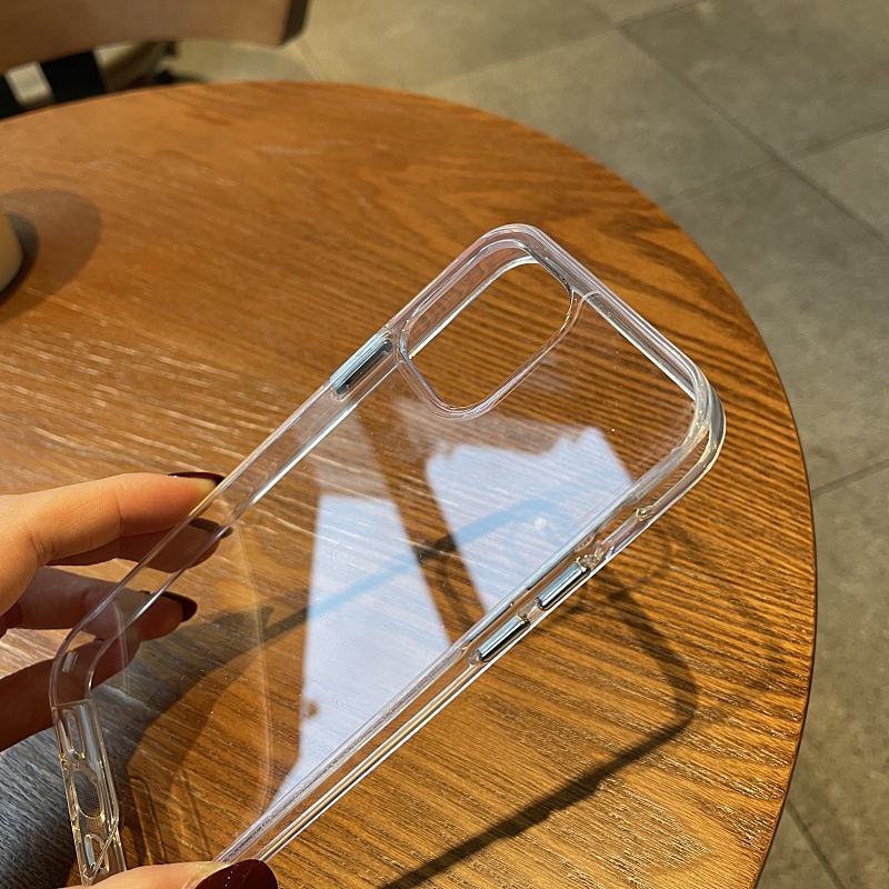 คริสตัลtpu + PCกรณีกันกระแทกสําหรับiPhone 11 12 13promax 12promax x xs xr xsmax 11promax 13 13Pro 14Pro 14Promax 15Pro 15promax 16Promax 16Pro 16Plus - รูปที่ 2