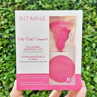 ถ้วยอนามัย Lily Cup™ Compact Size B (Intimina™) พับเก็บได้ ถ้วยรองรับประจำเดือน Menstrual Cup