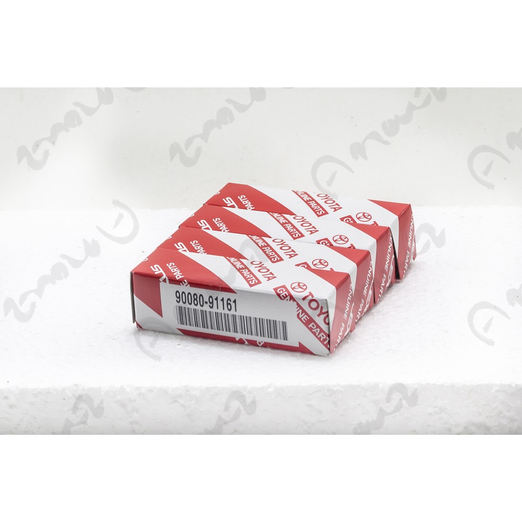 4 หัว หัวเทียนเบิกศูนย์ Yaris Vios 1500 CC Toyota 4FE AE110 AE111 AE112 1600cc Part no. 90080 91161