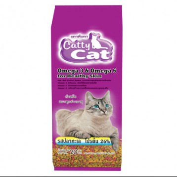 (FT03)Catty Cat อาหารเม็ดแมว รสปลาทะเล (4 สี 4 แบบ) 20 kg