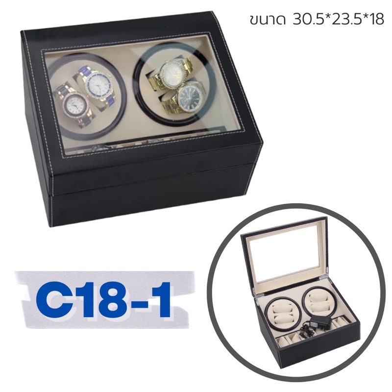 C18-1นาฬิกาหมุนออโต้ใส่นาฬิกาใส่ได้10เรือนW103B[1]  ค3-1