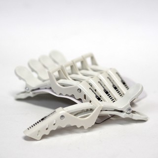 กิ๊บปากจระเข้ 2ชั้น สีขาว สำหรับหนีบผม สะดวกมาก ☁️