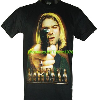 เสื้อยืดโอเวอร์ไซส์เสื้อวง Nirvana เสื้อวงดนตรีต่างประเทศ เสื้อวินเทจ เนอร์วานา NIR1414S-3XL