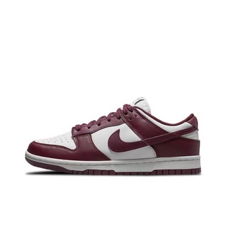 【พร้อมส่ง ของแท้ 100%】Nike Dunk Low Dark Beetroot ผ้าใบ รองเท้าวิ่ง