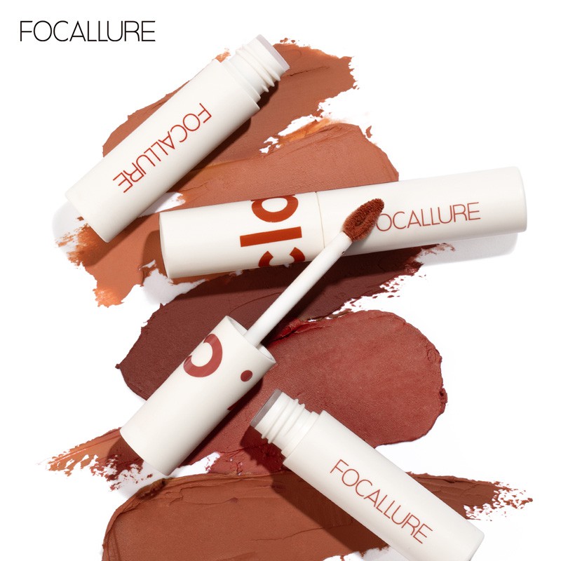 Focallure ลิปสติก เนื้อแมตต์กํามะหยี่ ติดทน จูบไม่หลุด #7