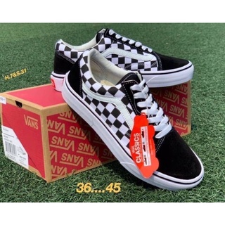 รองเท้า Vans Old Skool Checkerboard สินค้าพร้อมกล่อง