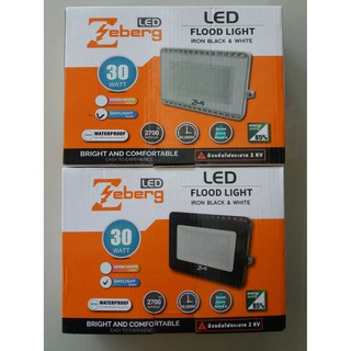 สปอร์ตไลท์ LED 30W  แสงขาว กันน้ำ ZEBERG