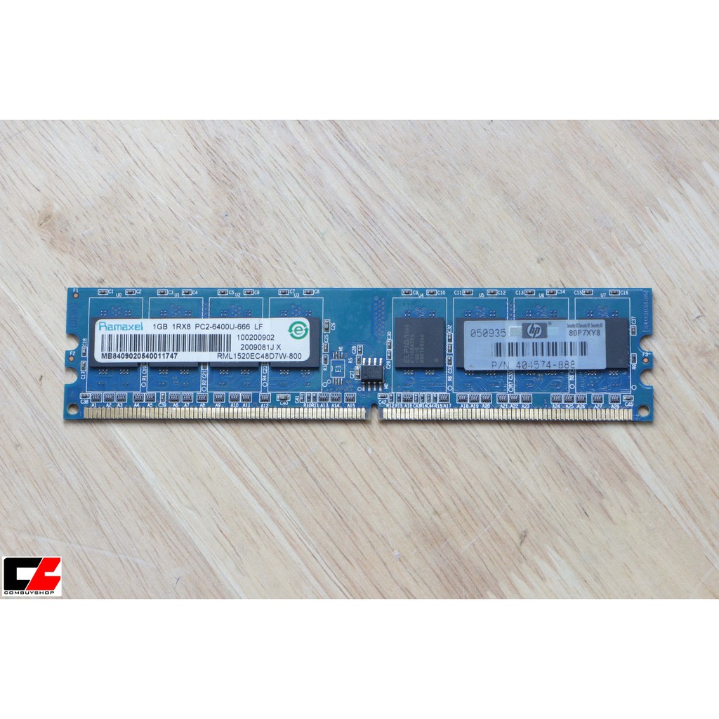 RAM DDR2 RAMAXEL HP  1GB/800/8 CHIP/ประกัน COMBUYSHOP 1 เดือน