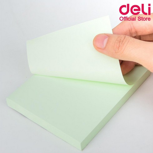 กระดาษโน๊ตมีกาวในตัว 3x4 นิ้ว  100แผ่น/ก้อน Deli A01402 Sticky Notes