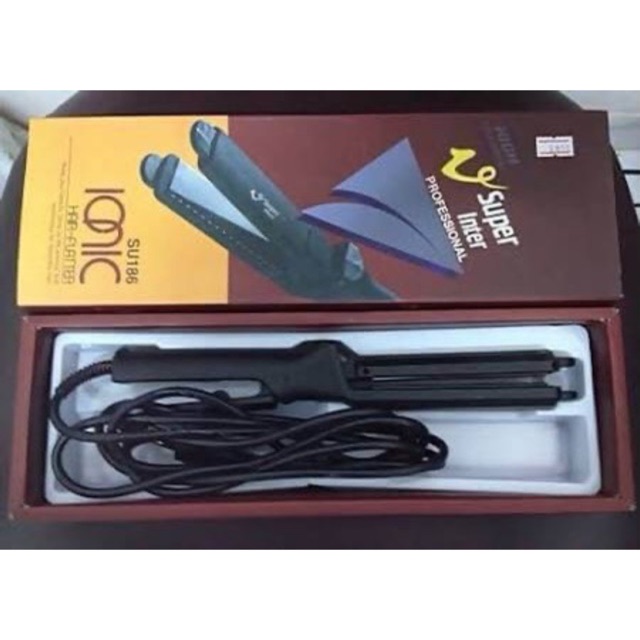 🌸เครื่องหนีบผม Super V Inter SU 186 มีฟัน💥 Super V Inter SU186 แท้💯 เครื่องหนีบผม ซุปเปอร์วี มีฟัน ห