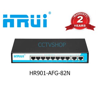 HR901-AFG-82N   IEEE 802.3af/at power on up to 8 ports