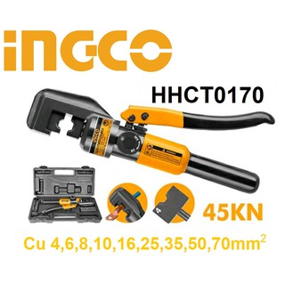 INGCO (อิงโก้) คีมย้ำหางปลาไฮดรอลิค 4-70mm² HHCT0170