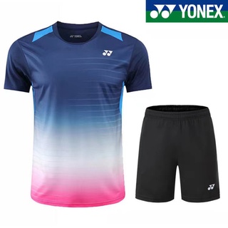 Yonex เสื้อยืดแขนสั้น ระบายอากาศ แบบแห้งเร็ว สําหรับผู้ชาย และผู้หญิง