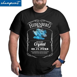 เสื้อยืดผ้าฝ้ายพิมพ์ลายขายดี เสื้อยืดคอกลม แขนสั้น พิมพ์ลาย Heisenberg 99.1% สีฟ้า สําหรับผู้ชาย