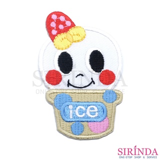 ตัวรีดการ์ตูนice ตัวรีดติดเสื้อ อาร์มปักตกแต่ง DIY EMBROIDERY PATCH (00080370)