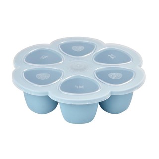 BEABA ถาดซิลิโคน Silicone Multiportions 6 x 150 ml - Blue