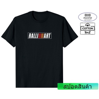 เสื้อยืดใหม่ 【COD】 สตรีทแฟชั่น เสื้อยืด Racing Sport [BLACK] [COTTON 100%] [RALLI ART]คอกลม COMING CLUB