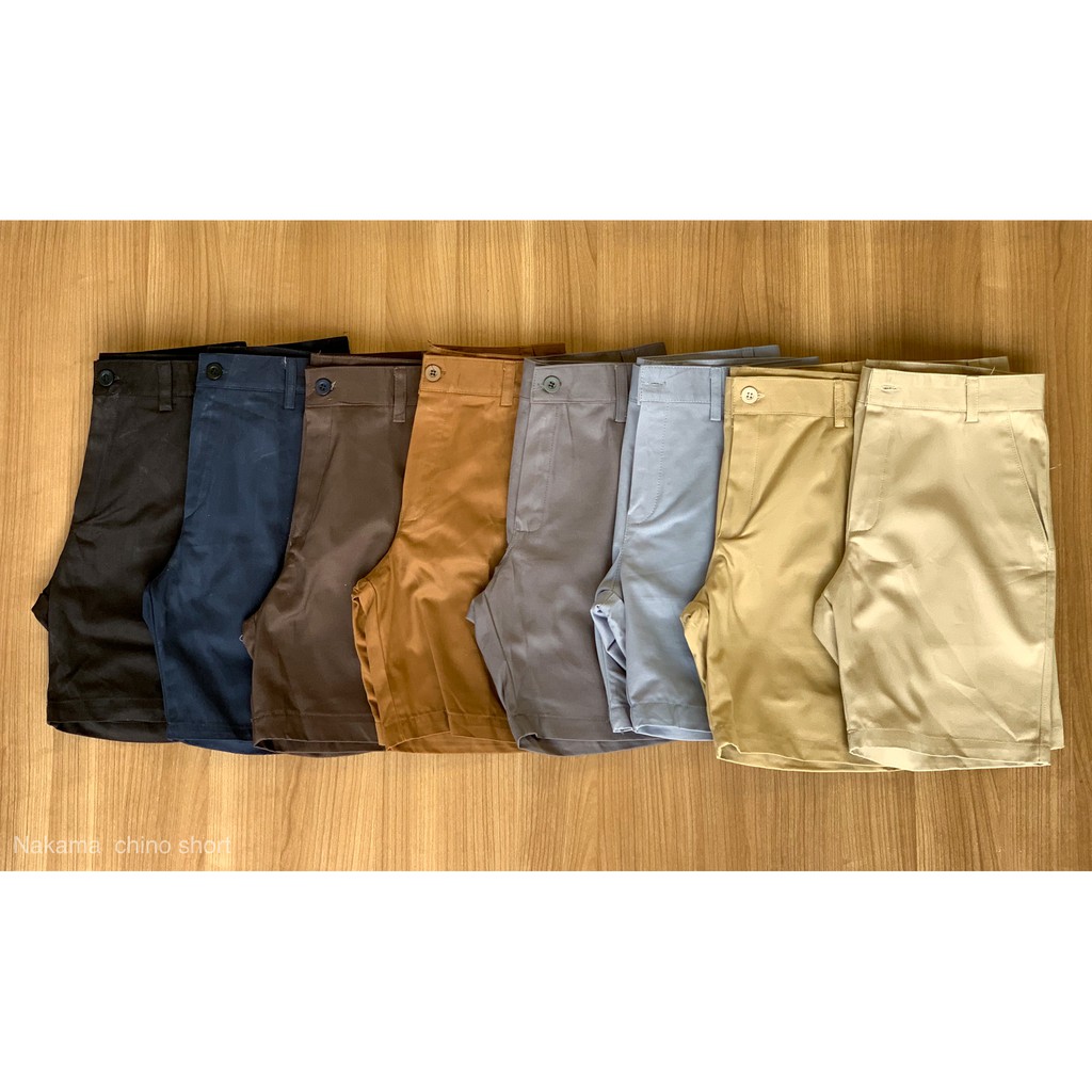 กางเกงขาสั้นผ้าชิโนความยาวความยาว17นิ้ว (ใส่โค้ดNA6JUNE ลดเพิ่ม 38.-)