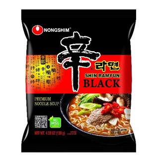 Nongshim  shin ramyun black  ชิน ราเมียน แบล็ค นู้ดเดิ้ล ซุป