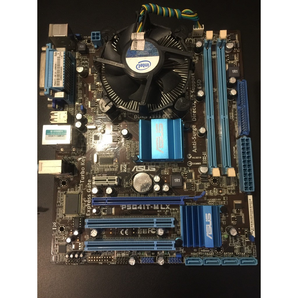 เมนบอร์ด + CPU ASUS P5G41T-M LX   LGA 775 DDR3 + CPU E5700