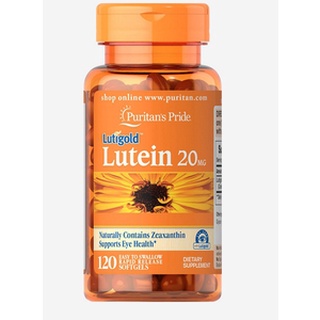 บำรุงสายตาลูทีน Lutein 20 mg with Zeaxanthin 120 Softgels Puritans Pride Exp.04/2025