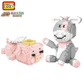 LOZ นาโนบล็อก DONKEY &amp; ANGEL PIG (รหัส 9255, 9257)