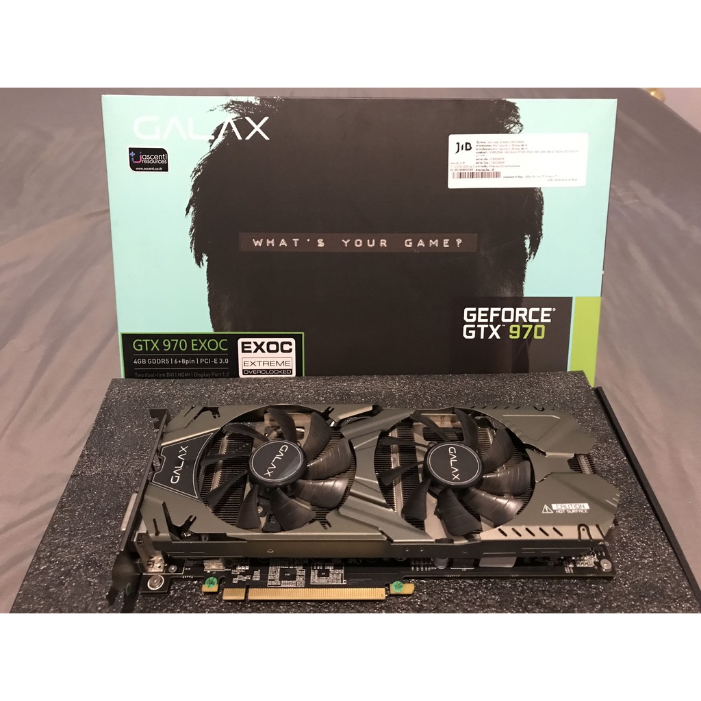 การ์ดจอ Galax GTX 970 EXOC - 4GB GDDR5 | Shopee Thailand