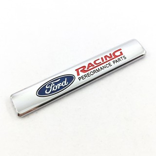 สติกเกอร์โลโก้ ด้านหลัง บังโคลน แบบโลหะ สำหรับ Ford Racing