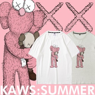 เสื้อยืดแขนสั้น พิมพ์ลายตุ๊กตา Kaws X Sesame Street Joint สําหรับผู้ชาย และผู้หญิง 88