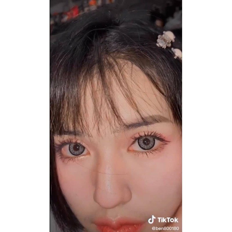 บิ๊กอายส์-คอนแทคเลนส์ Helens gray ตัดขอบตาคมสีเทา ใส่สวย - รูปที่ 4