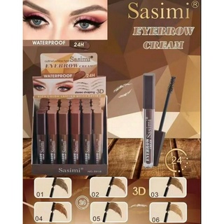 Sasimi eyebrow cream waterproof24h. S918 มาสคาร่าคิ้ว ติดทนนาน ใช้ง่าย