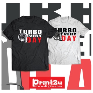 เสื้อยืดลาย เสื้อลายturbo เสื้อซิ่ง เสื้อยืดผู้ช้าย ผ้าcotton100