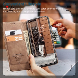 Xiaomi Mi 11 Lite 11lite mi11 mi11lite เคสหนังด้านธุรกิจแม่เหล็กพลิกขาตั้งผู้ถือช่องเสียบการ์ดกระเป๋าสตางค์ 360 °ป้องกันเต็มรูปแบบเคสปกอ่อน