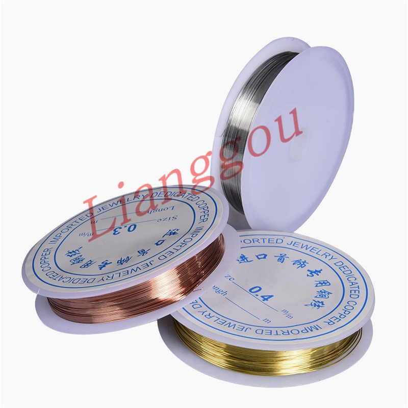 ps124Sturdy Gold Alloy Copper Wire Dia 0.2-1 mm Thread Metal String Wire