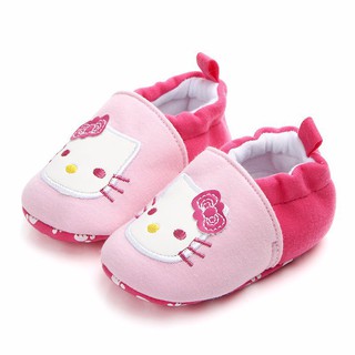 รองเท้า ลายHello Kitty สำหรับเด็กวัยหัดเดิน 0-1 ปี