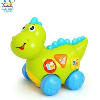 ของเล่นเสริมทักษะ ไดโนเสาร์น้อยหรรษา Huile Toy Baby Dinosaur  (Hola)