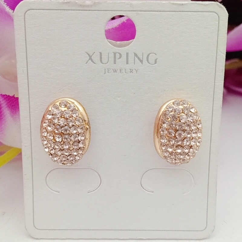 Xuping jewelry ต่างหูผู้หญิง ดาวชุบทอง+