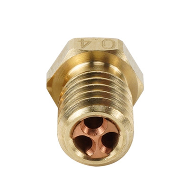 หัวฉีดเครื่องพิมพ์ 3D เส้นใยทองเหลือง 0.4 มม. 1.75 มม. E3DV6 Clone-CHT