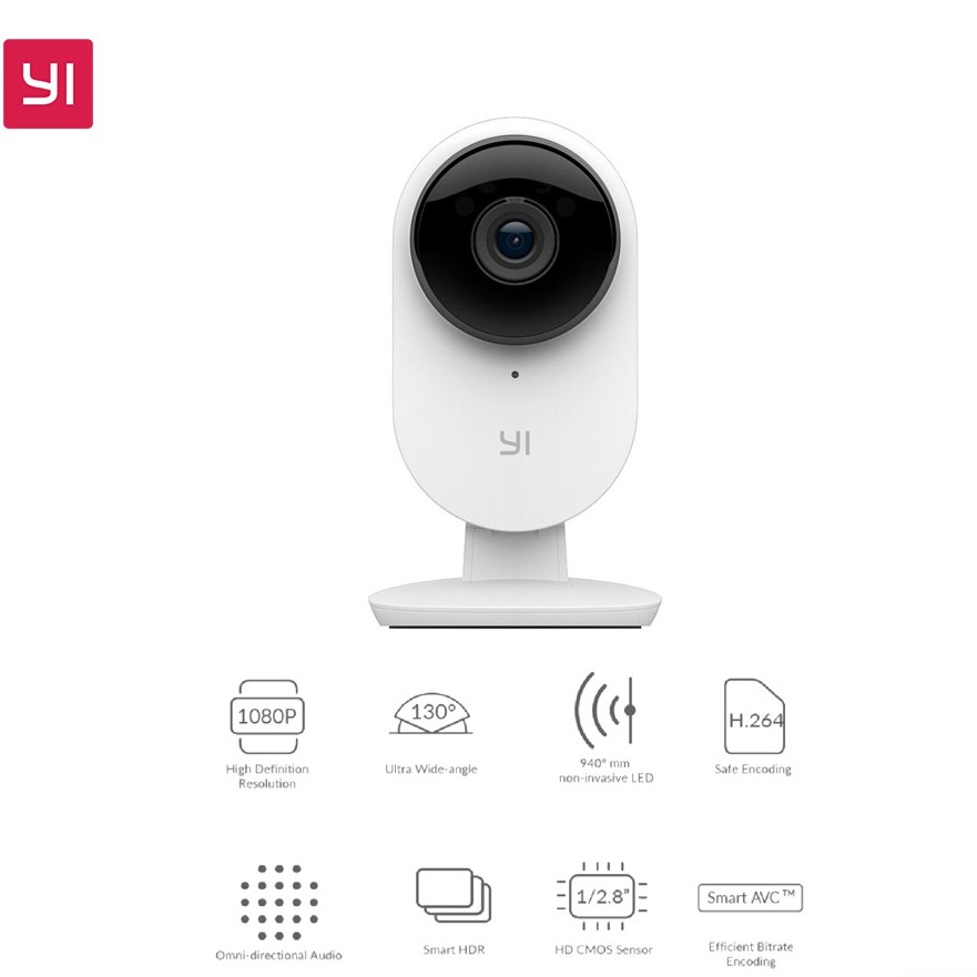 YI 1080P Home Camera 2 - White  กล้องวงจรปิด  รับประกันศูนย์ 1 ปี