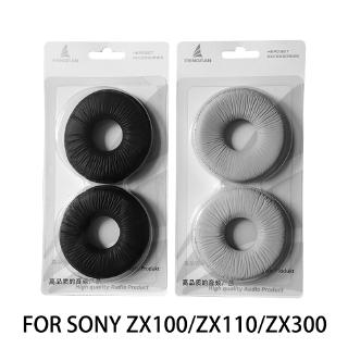 แผ่นเบาะสวมหูฟัง ทำจากฟองน้ำ ระบายอากาศ แบบนุ่ม สำหรับ SONY MDRZX310 ZX100 ZX110AP ZX300