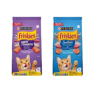 [โค้ด7XMNENW4 ลด100] FRISKIES Seafood & Surfin Turfin ฟริสกี้ส์ อาหารแมว อาหารเม็ด สำหรับแมวโต รสซีฟู้ด และ รสรวมมิตรปลาทะเล 17 กก.